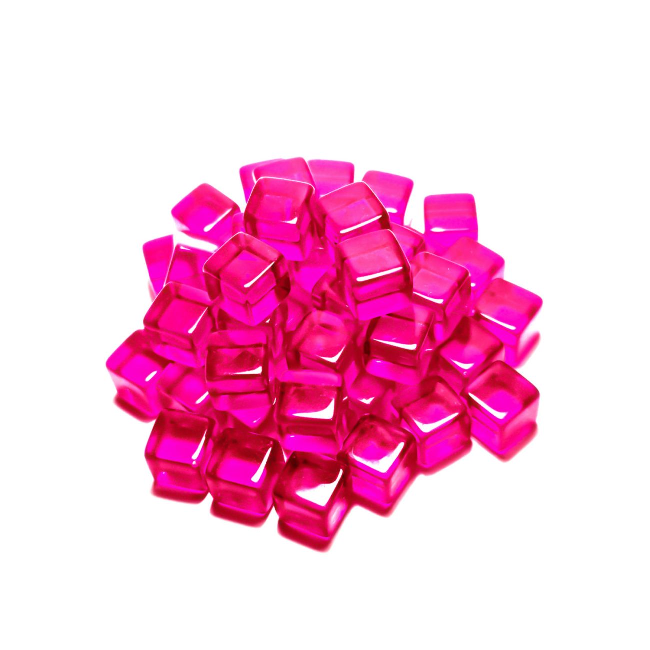 Gaming Tokens - Pink Cubes 8mm