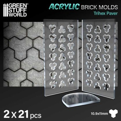 Acrylic molds - Trihex Paver
