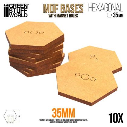 MDF Hex bases 35 mm