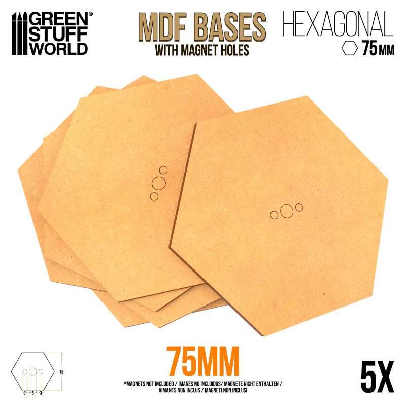 MDF Hex bases 75 mm