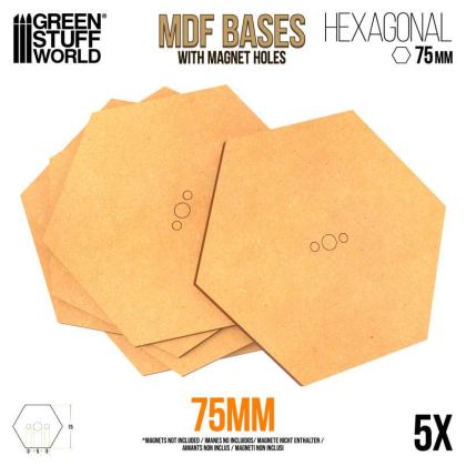 MDF Hex bases 75 mm