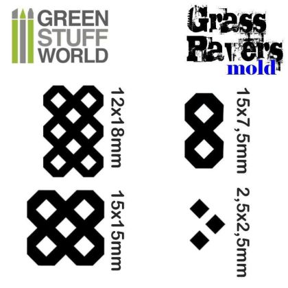 Silicone molds - Grass Paver