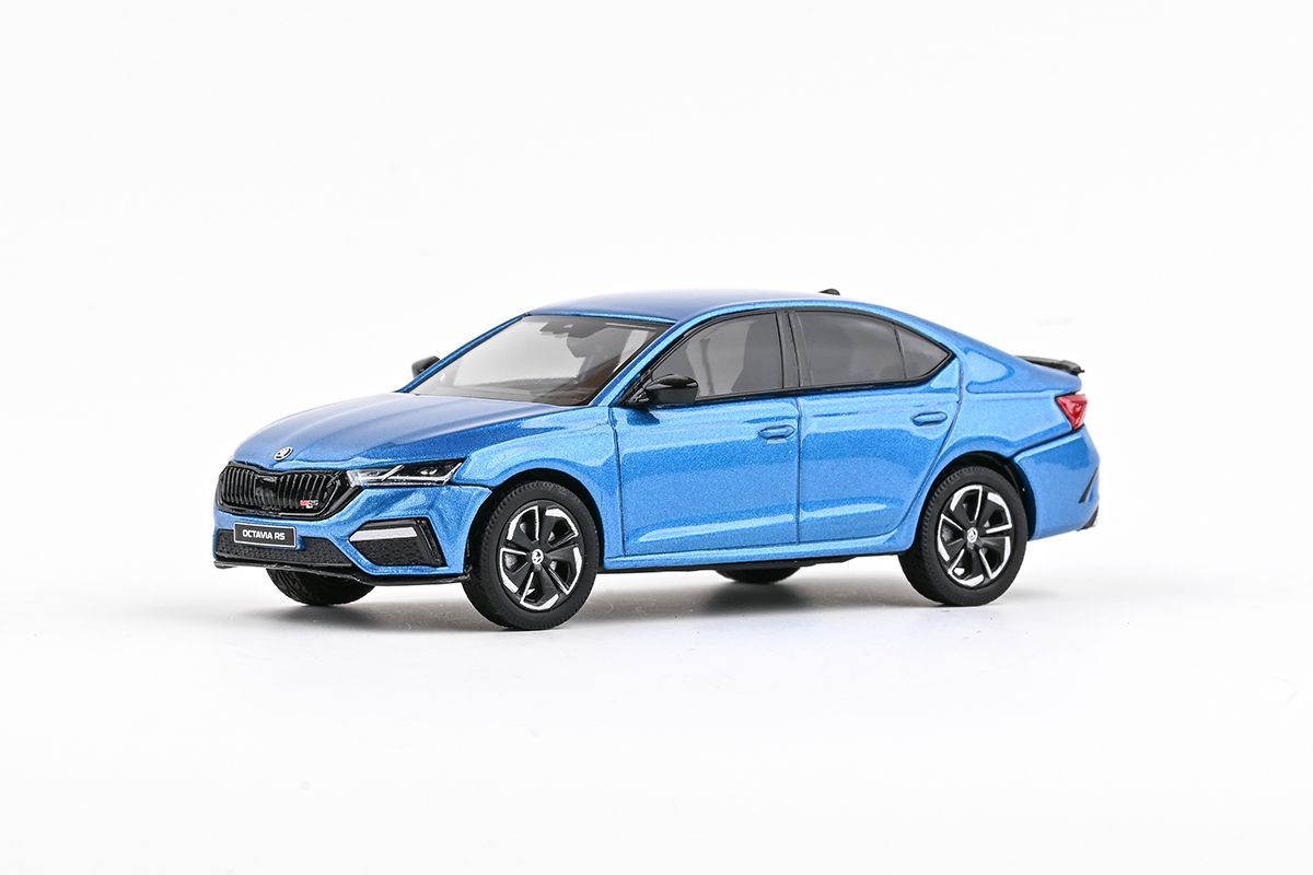 1:43 Škoda Octavia IV RS (2020) - Modrá Ocean Metalíza