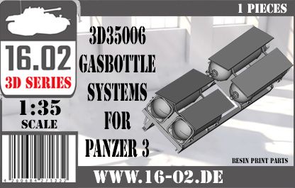 1:35 Gasbottlesystems for Panzer 3