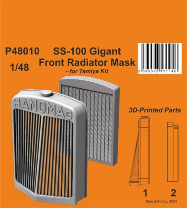 1:48 SS-100 Gigant Front Radiator Mask