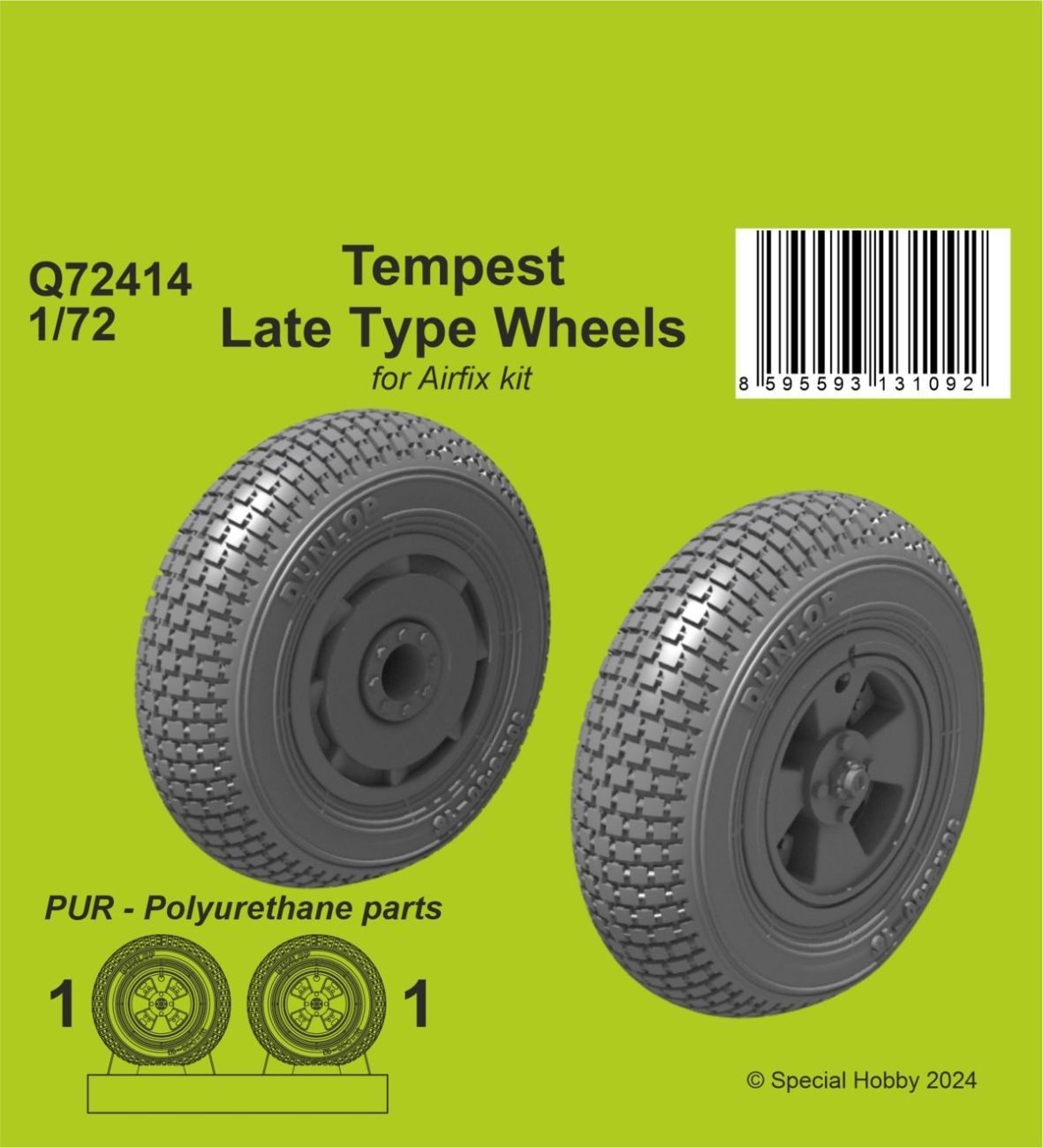 1:72 Tempest Late Type Wheels