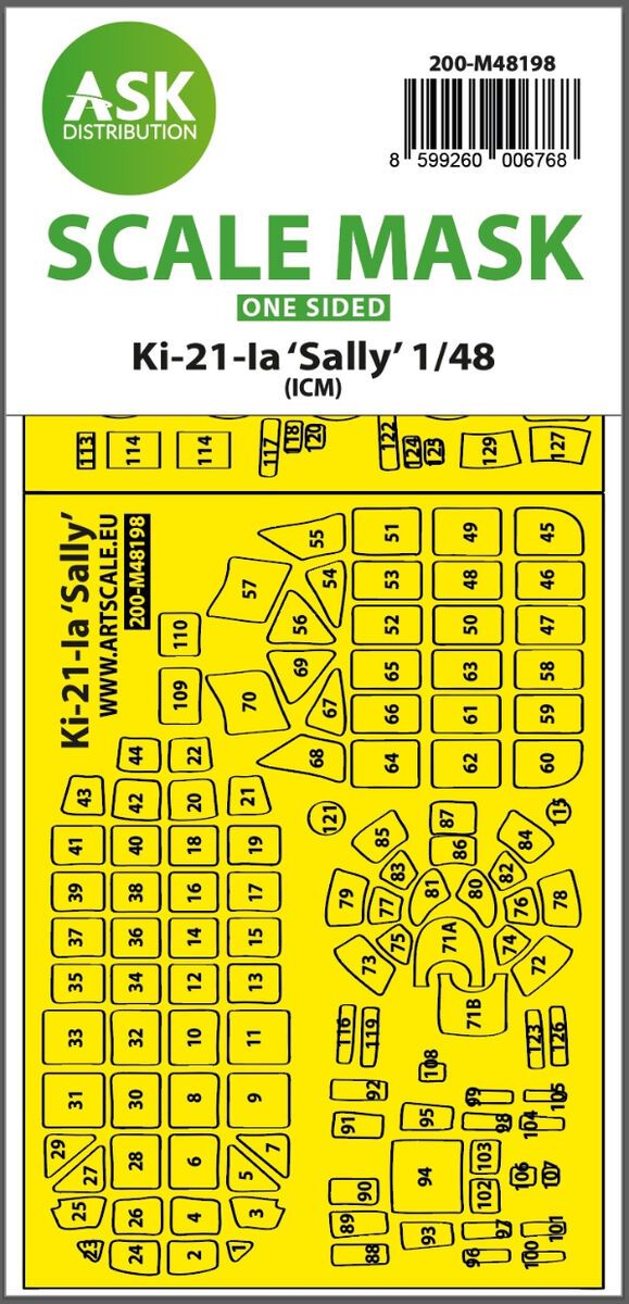 1:48 Ki-21-Ia Sally one-sided express fit mask for ICM