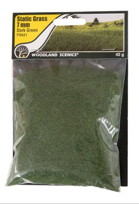Static Grass Dark Green 7mm