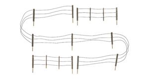 Barbed Wire Fence - HO Scale