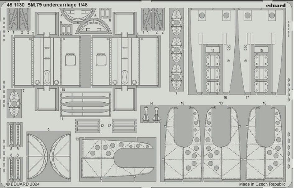 1:48 Savoia-Marchetti SM.79 undercarriage
