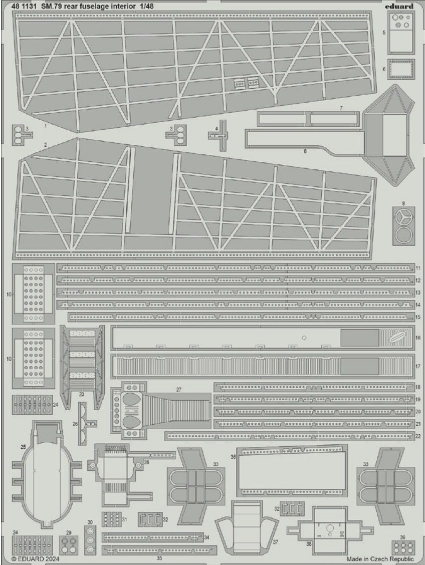 1:48 Savoia-Marchetti SM.79 rear fuselage interior