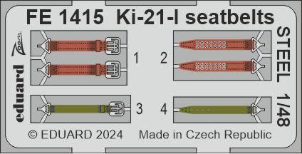 1:48 Mitsubishi Ki-21-I seatbelts STEEL