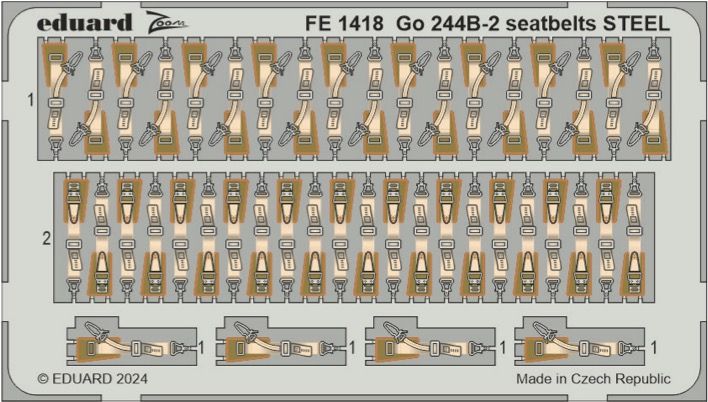 1:48 Gotha Go-244B seatbelts STEEL