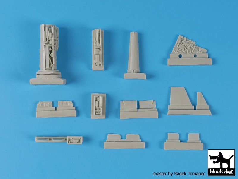 1:48 Mig 21 MF spine+tail+engine