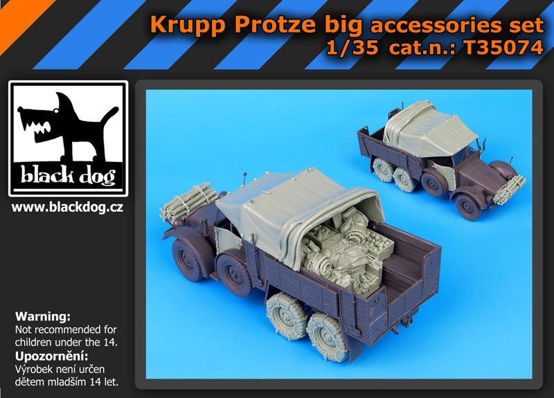 1:35 Krupp Protze big accessories set