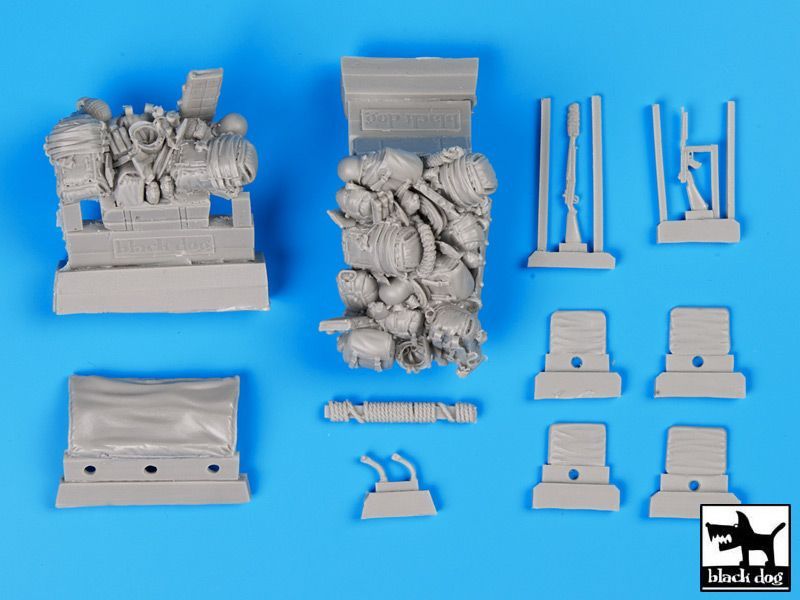 1:35 Us Jeep airborne before drop accessories set