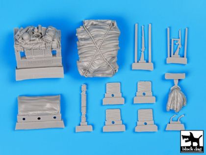 1:35 Us Jeep airborne after drop accessories set