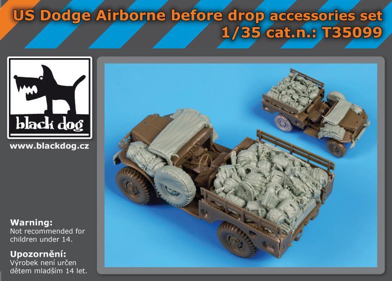 1:35 Us Dodge airborne before drop accessores set