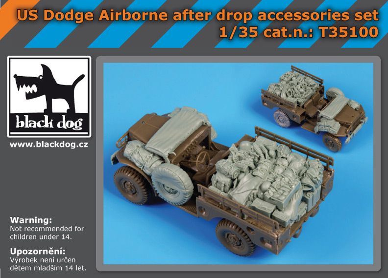 1:35 Us Dodge airborne after drop accessories set