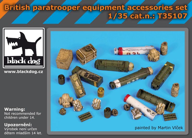 1:35 British paratrooper equipment accessories set