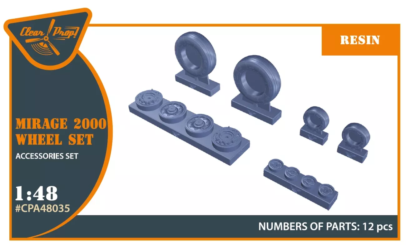 1:48 Mirage-2000 wheel set