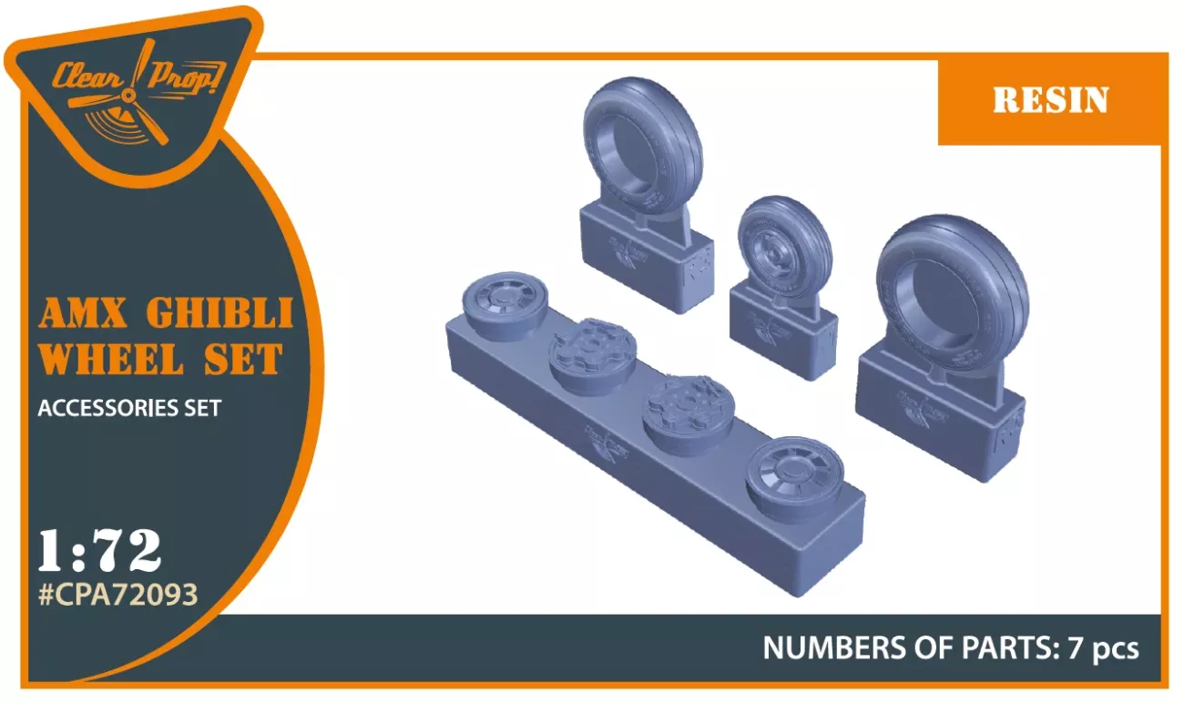 1:72 AMX Ghibli wheel set