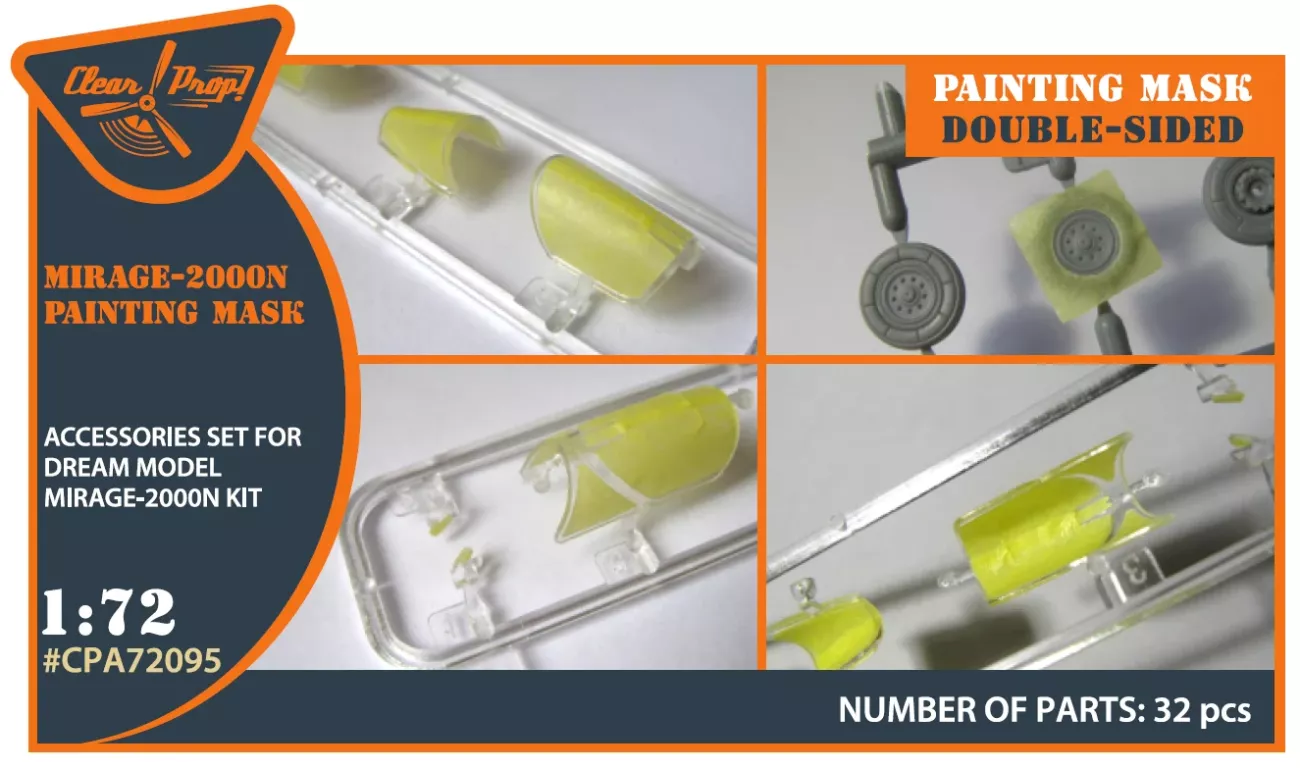 1:72 Mirage-2000N double-sided painting mask on 