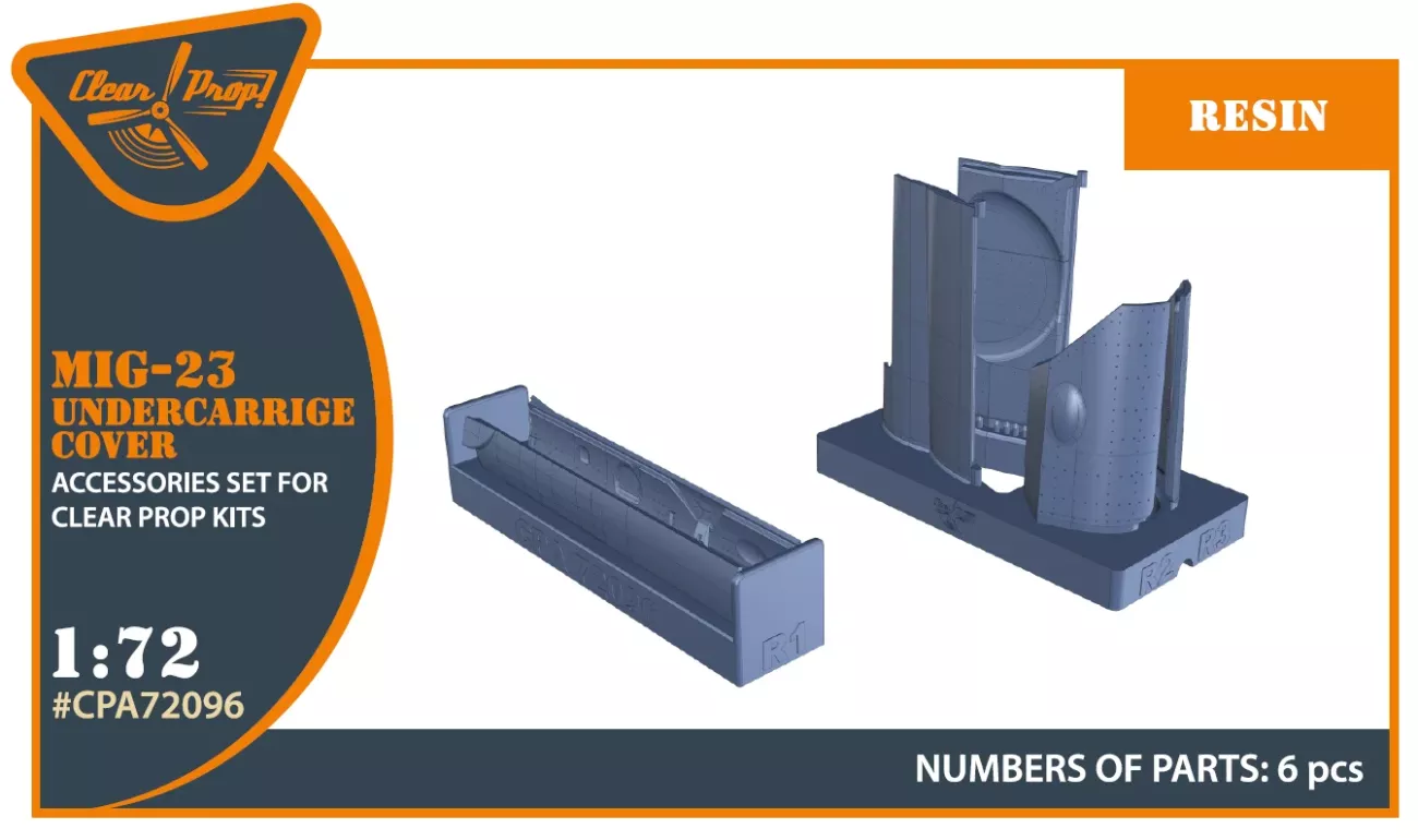 1:72 MiG-23 undercarriage covers for CP kits