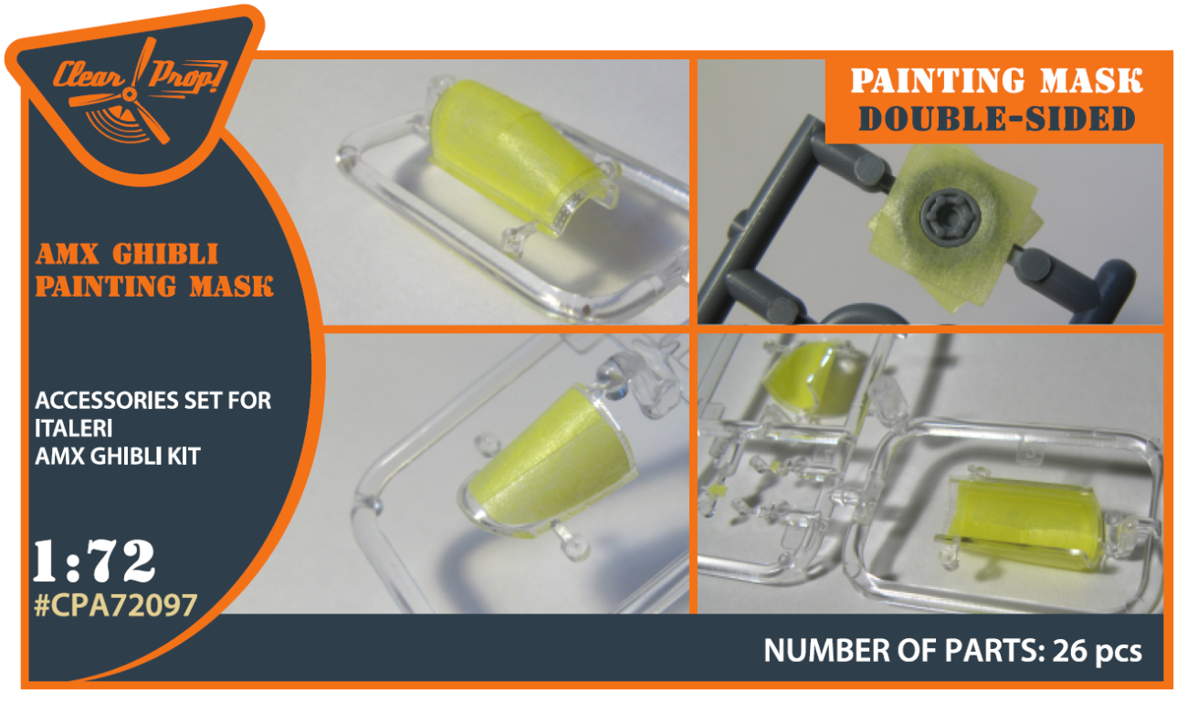 1:72 AMX Ghibli double-sided painting mask on 