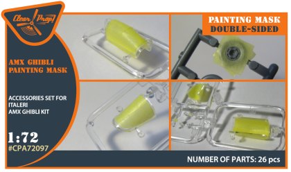 1:72 AMX Ghibli double-sided painting mask on 