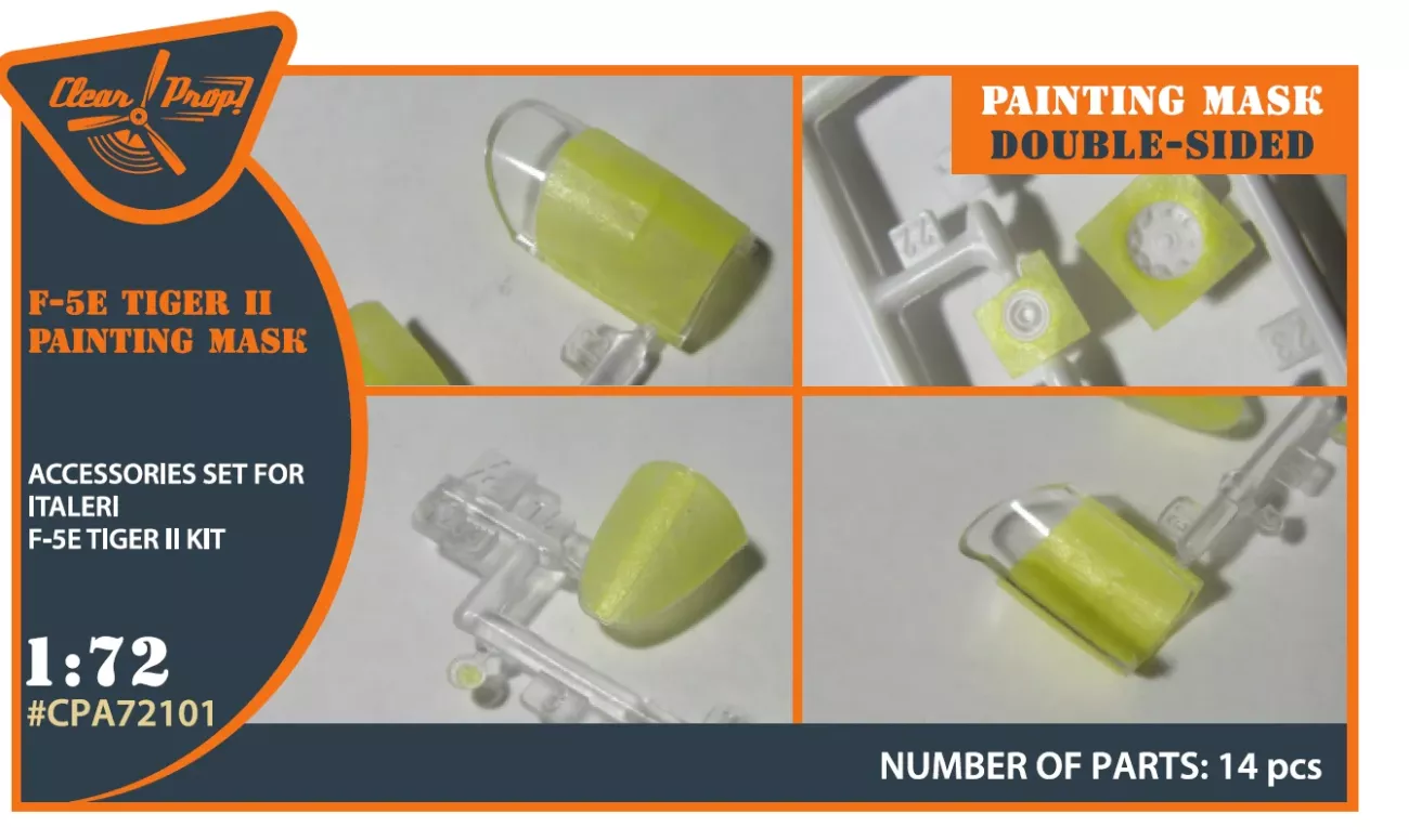 1:72 F-5E Tiger II painting mask on 