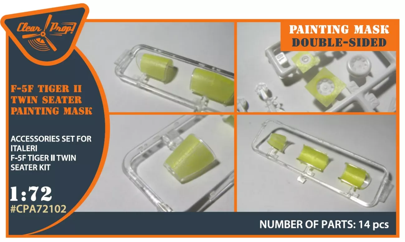 1:72 F-5F Tiger II painting mask on 