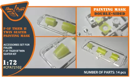 1:72 F-5F Tiger II painting mask on 