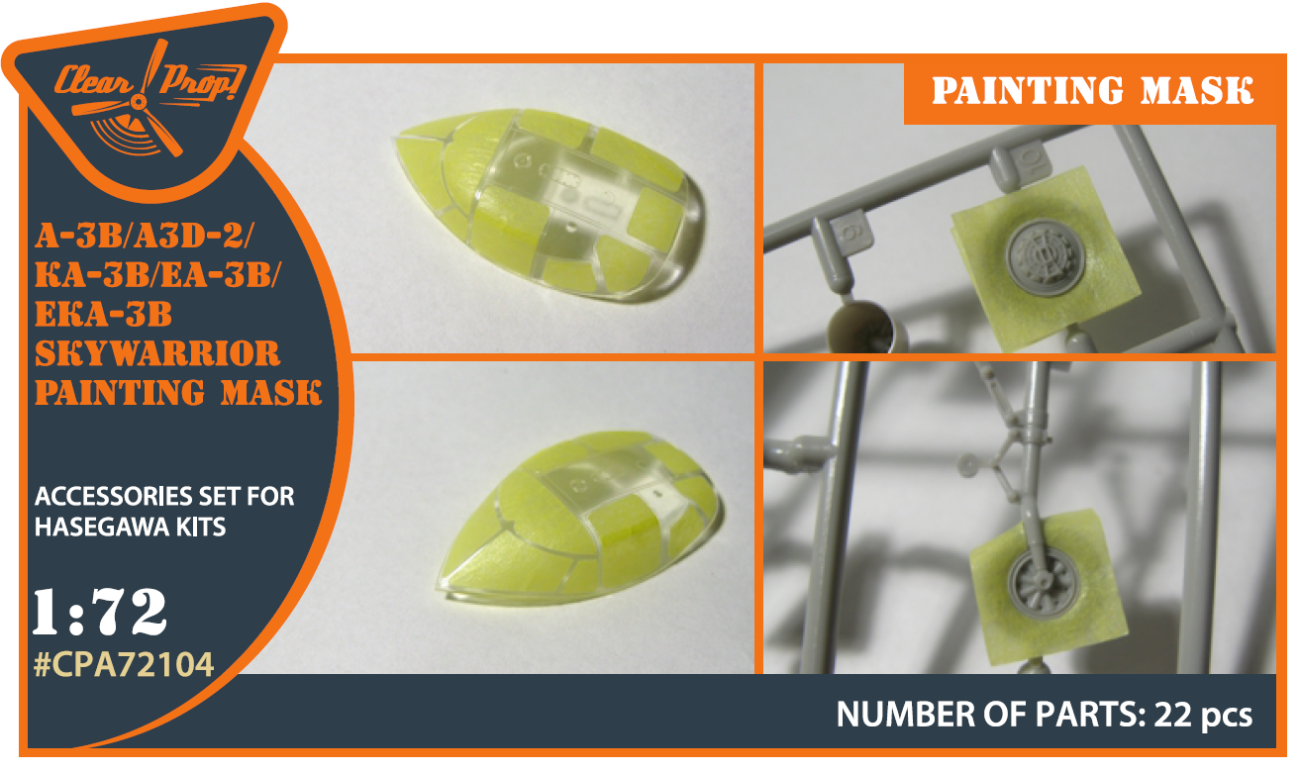 1:72 A-3B painting mask on