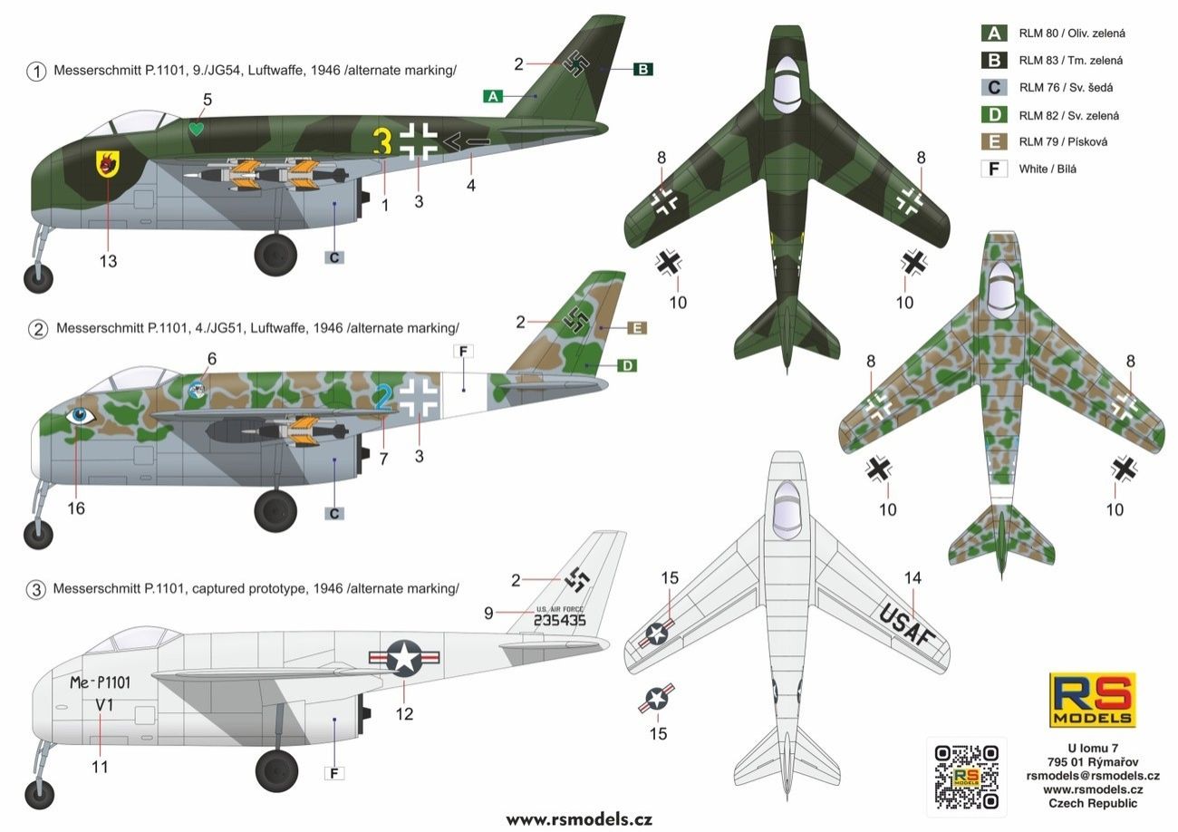 1:48 Messerschmitt Me P.1101