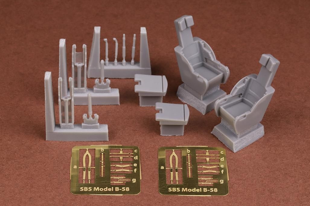 1:48 B-58 Hustler SAC Ejection Seat (Pilot Office) (2pcs) (For Revell/Monogram Kit)