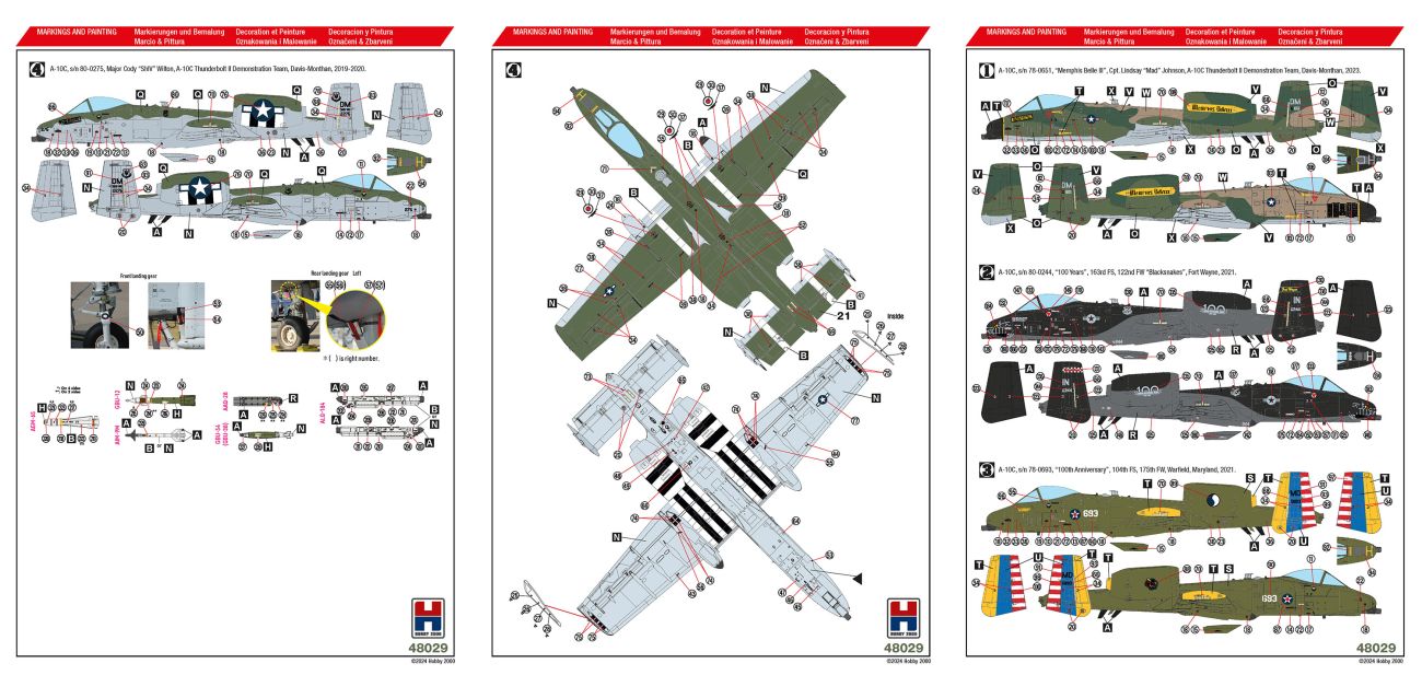 1:48 A-10C Thunderbolt II Special Schemes