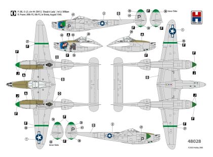 1:48 P-38L Lightning 80th Fighter Squadron