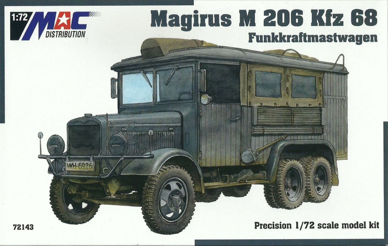 1:72 Magirus M 206 Kfz.68 Funkkraftmasterwagen