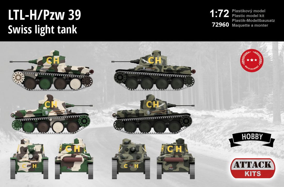 1:72 LTL-H/Pzw.39 Swiss Light Tank