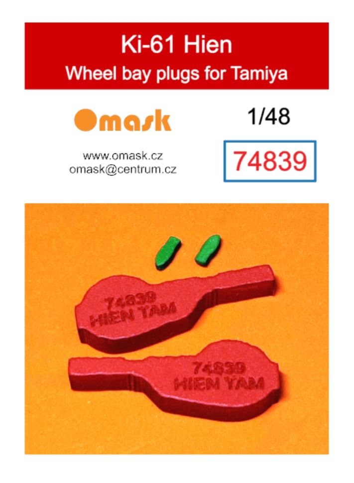 1:48 Ki-61 Hien wheel bay plugs (for Tamiya)