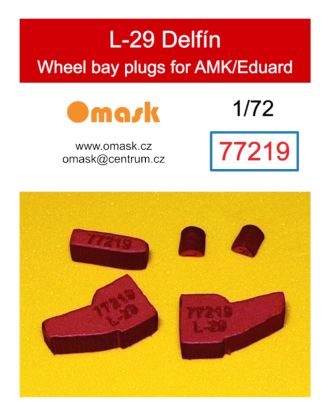 1:72 L-29 Delfín wheel bay plugs (for AMK/Eduard)