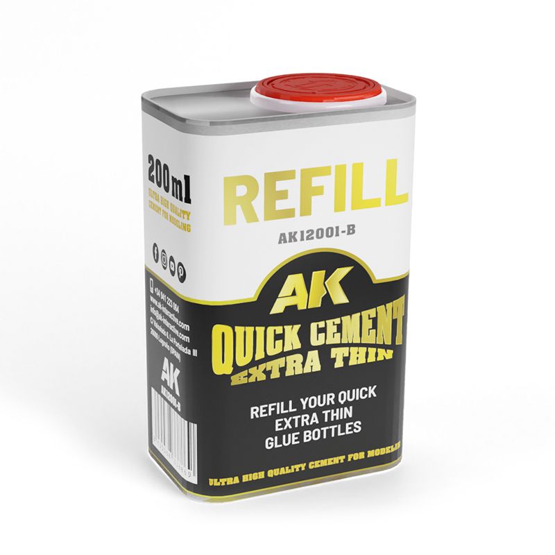 200 ML. REFILL – QUICK CEMENT EXTRA THIN (GLUE)