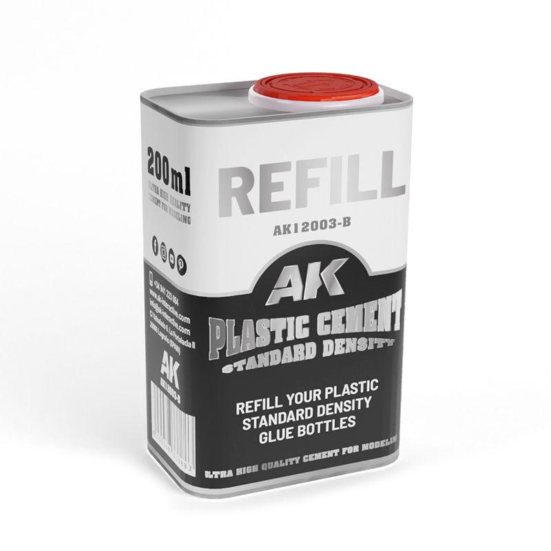 200 ML. REFILL – PLASTIC CEMENT STANDARD DENSITY (GLUE)