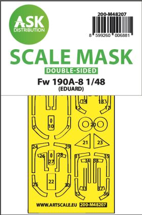 1:48 Fw 190A-8 double-sided express fit mask for Eduard