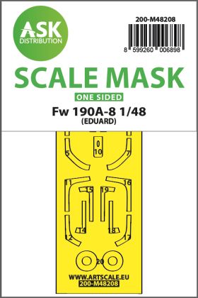 1:48 Fw 190A-8 one-sided express fit mask for Eduard