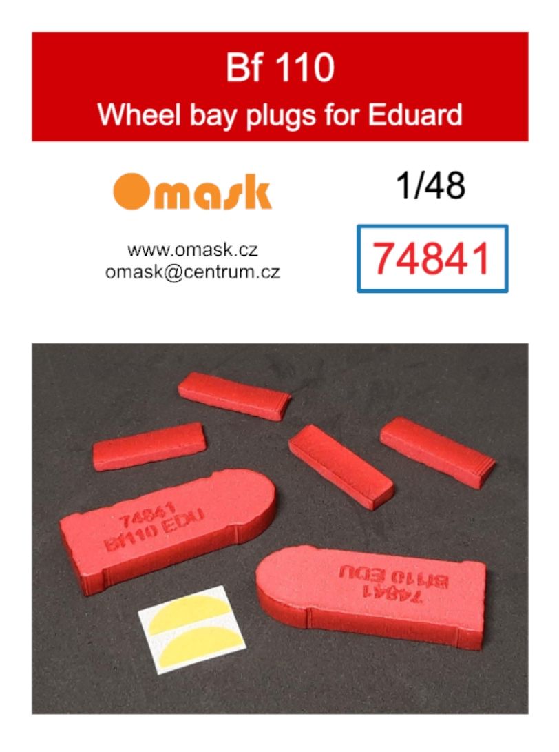 1:48 Bf 110 wheel bay plugs (for Eduard)