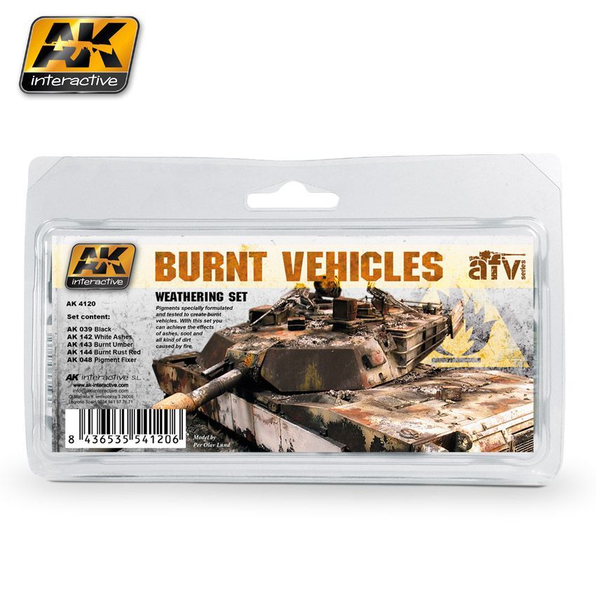 BURNT VEHICLES SET