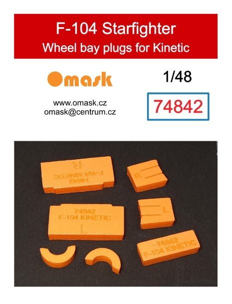 1:48 F-104 Starfighter wheel bay plugs (for Kinetic)