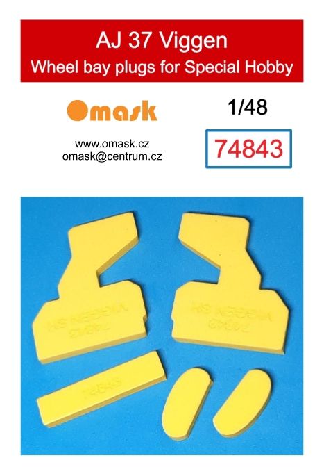 1:48 AJ 37 Viggen wheel bay plugs (for Special Hobby)